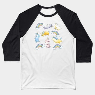 Rainbows and Unicorns Baseball T-Shirt